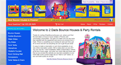 Desktop Screenshot of 2dadsbouncehouses.com